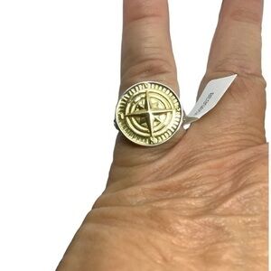 NEW Samuel Benham sterling silver 18k North Star Ring